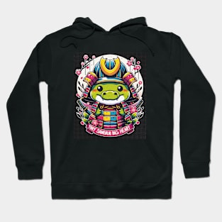 Crocodile Alligator Samurai Warrior Kawaii Chibi Cute Hoodie